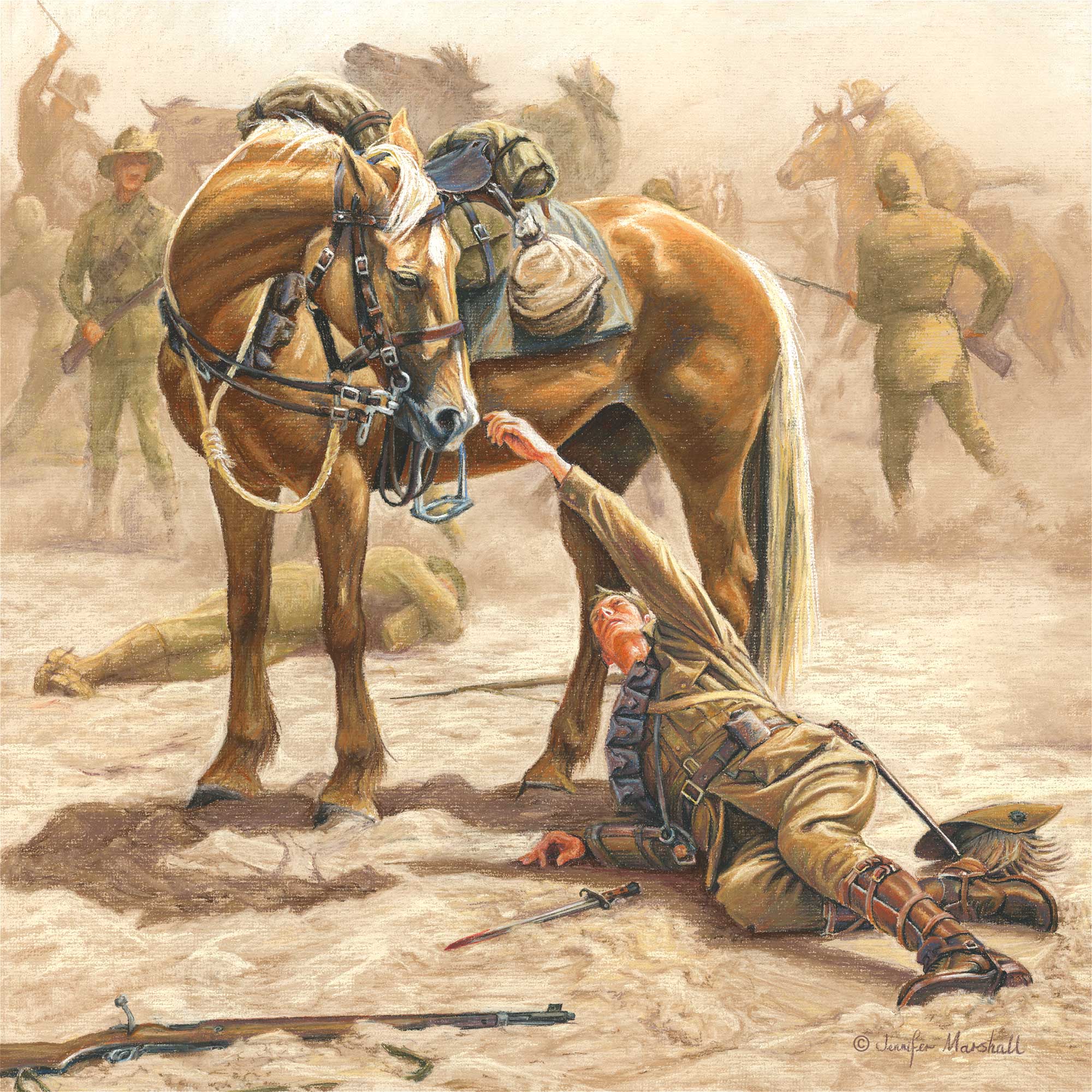 Лошади в живописи война
